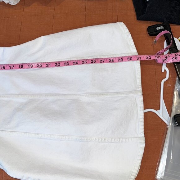 ZAra White Deim Mini Dress Wome size S SMall - Picture 6 of 8